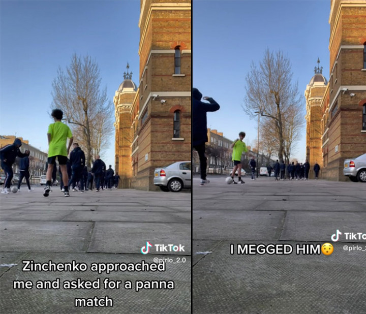 Viral, Zinchenko Kena Kolong Bocil yang Sedang Main Bola di Trotoar