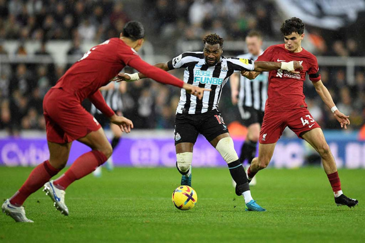 Liga Inggris: Liverpool Menang 2-0 Atas 10 Pemain Newcastle United