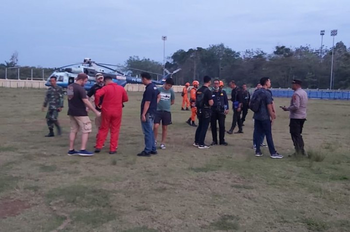 Basarnas Jangkau Jalur Darat Lokasi Jatuhnya Helikopter Rombongan Kapolda Jambi