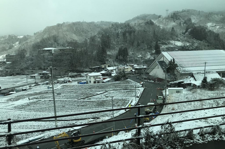 Salju Tutupi Nagano, Lanskap Memutih