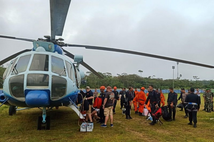 Tim Evakuasi Temukan Titik Lokasi Jatuhnya Helikopter Rombongan Kapolda Jambi
