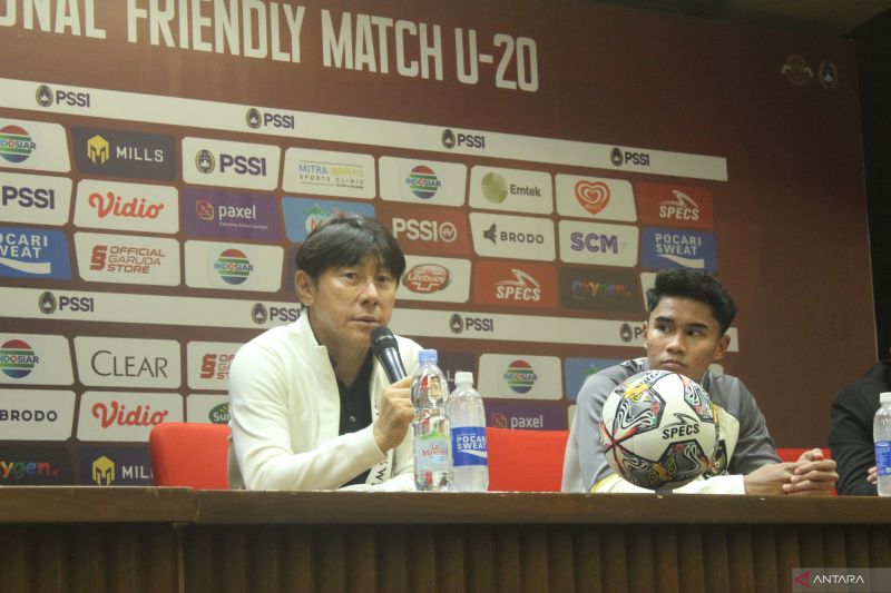 Pelatih Shin Tae-yong. (Foto: Antara/Rauf Adipati)