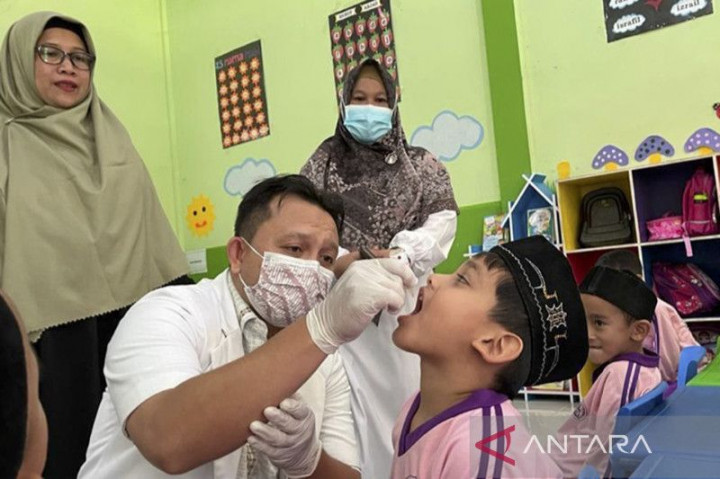 880 Ribu Anak di Aceh Sudah Mendapat Tetes Polio Dosis Kedua