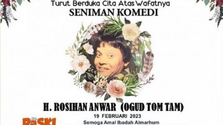Kronologi Meninggalnya Pelawak Senior Ogud Tom Tam