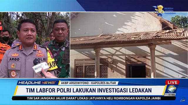 Ledakan Gudang Bahan Petasan di Blitar Diduga Gara-gara Rokok