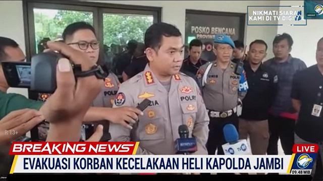 Kapolda Jambi Dipastikan Sehat dan Bisa Berkomunikasi Walau Patah Tangan