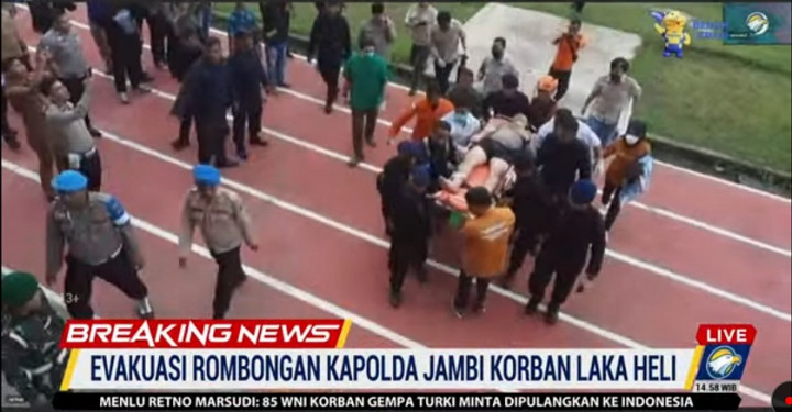 Ini Identitas 4 Korban Heli Jatuh Rombongan Kapolda Jambi yang Berhasil Dievakuasi