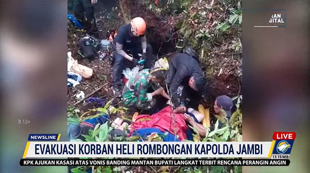 Kondisi Korban Stabil, Evakuasi Laka Helikopter di Jambi Terus Dilakukan