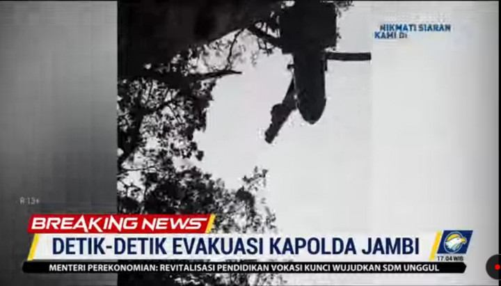 Seluruh Korban Kecelakaan Helikopter Rombongan Kapolda Jambi Berhasil Dievakuasi