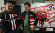 Ketua Umum PKN, Gede Pasek Suardika bersama Laksamana Sukardi 