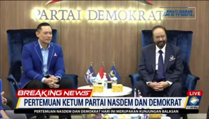 Surya Paloh Sambangi Demokrat, Kader Teriakan Anies-AHY