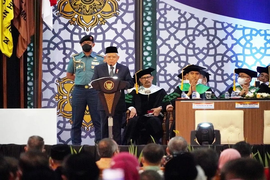 Wapres Hadiri Pengukuhan Guru Besar di UIN Jakarta
