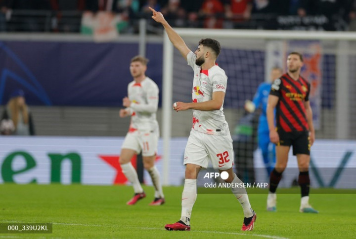 Liga Champions: Leg Pertama, Leipzig Tahan Imbang Manchester City 1-1