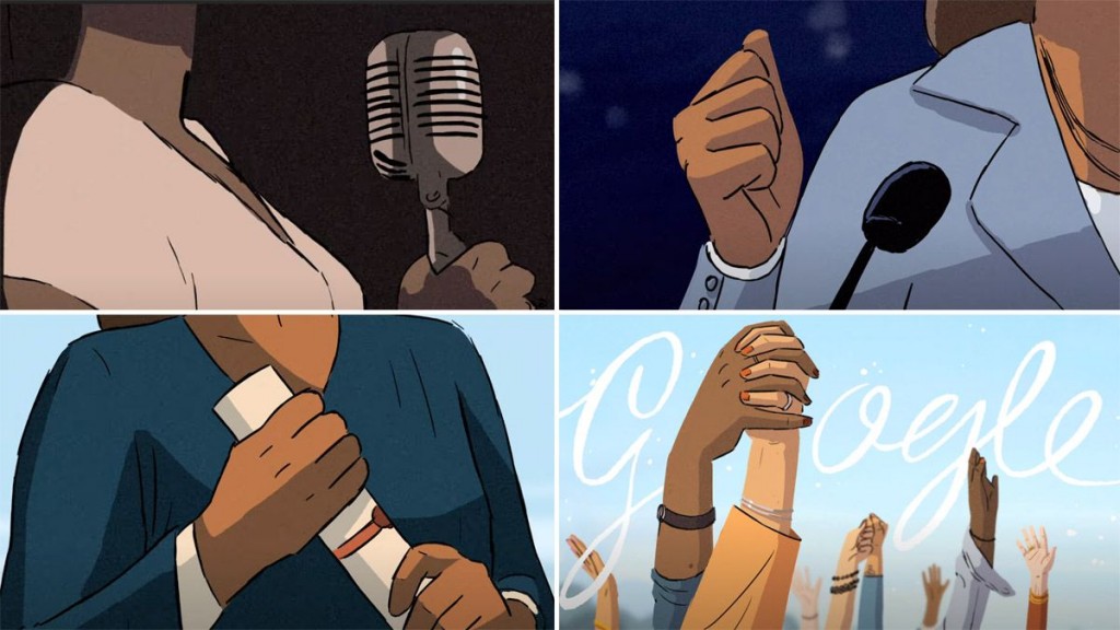 Google Doodle menampilkan animasi merayakan Hari Perempuan Sedunia. Foto: Google