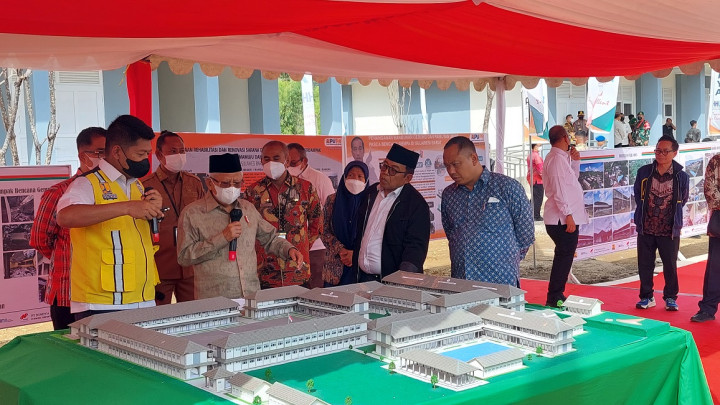 Wapres Tinjau Rehabilitasi Pembangunan Sekolah Terdampak Gempa Mamuju