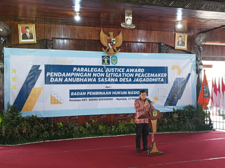 BPHN Sosialisasikan Paralegal Justice Award di Nganjuk
