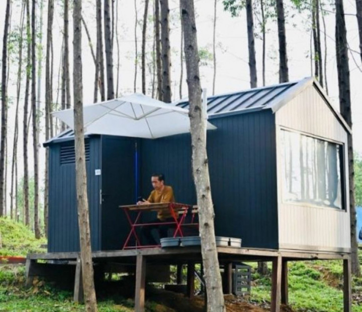 Presiden dan Para Menteri Glamping di IKN