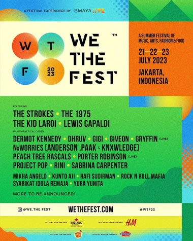 Tiket We The Fest Mulai Dijual Sore Ini, Harga Mulai Rp1,4 Juta