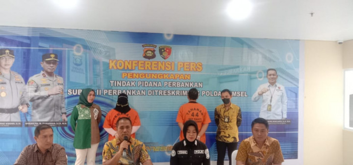 Dua Pegawai Bank di Sumsel Kuras Tabungan 70 Nasabah