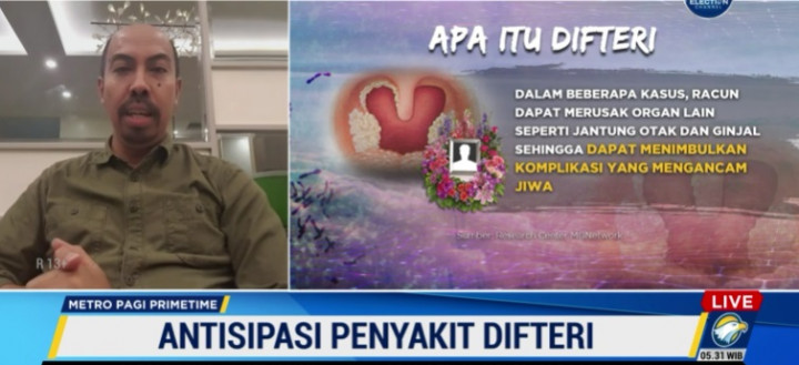 Pakar: KLB Difteri Karena Capaian dan Cakupan Vaksinasi DPT Kurang