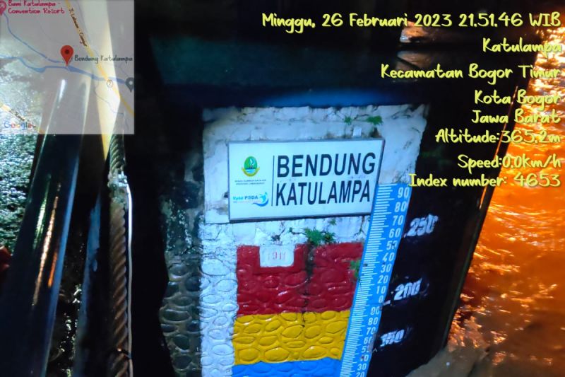 Waspada, Bendung Katulampa Bogor Siaga 3