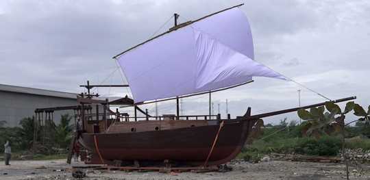 Keren! Kapal Pencalang Bikinan Mahasiswa PPNS Siap Melaut