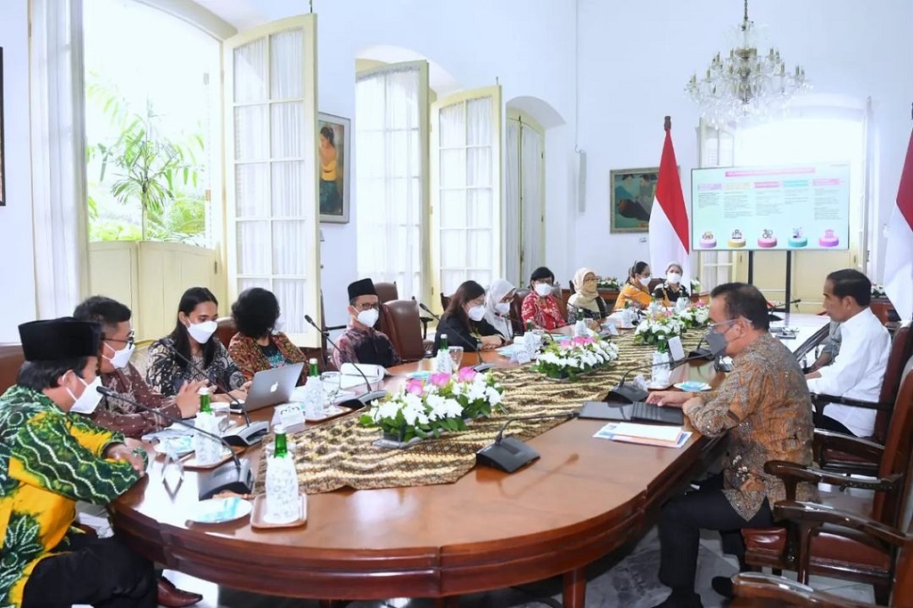 Jokowi Terima Komnas Perempuan di Istana Kepresidenan