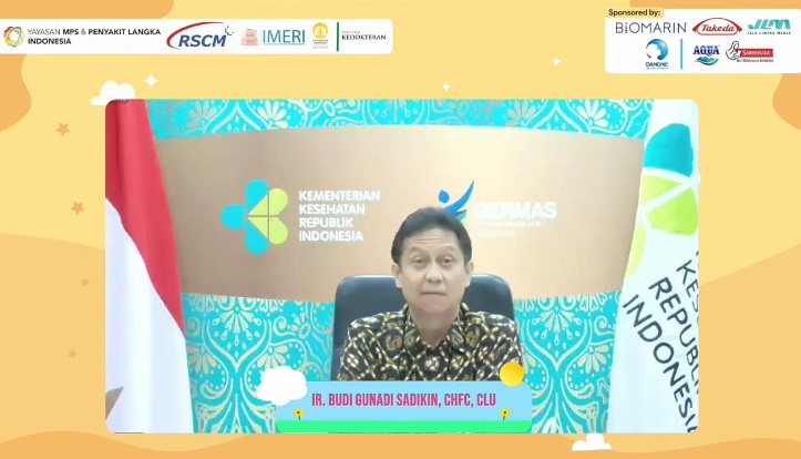 Menteri Kesehatan Budi Gunadi saat Diskusi Panel antara pasien penyakit langka dengan Kementerian Kesehatan RI. (Foto: SS Nandhita/Medcom)