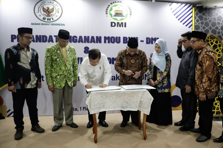 DMI dan BWI Sepakat Wujudkan Masjid yang Bersertifikasi