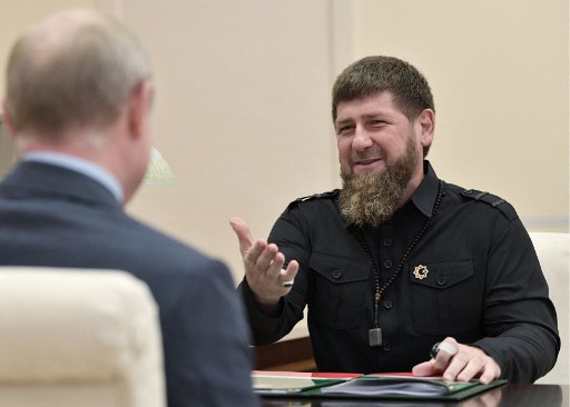Pemimpin Chechnya, Ramzan Kadyrov. Foto: AFP