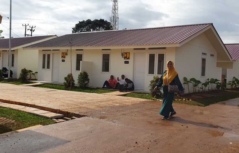 Huntap korban bencana di Cianjur gunakan teknologi rumah tahan gempa. Foto: Kementerian PUPR