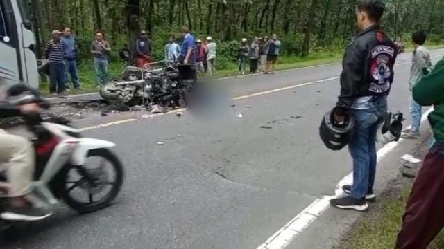 Kecelakaan Konvoi Rombongan Moge, Seorang Tewas Tertabtak Truk