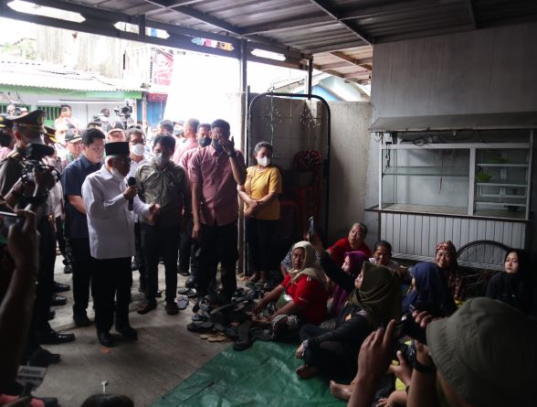 Wapres ke Korban Kebakaran: Semua Kebutuhan Ditanggung Pertamina