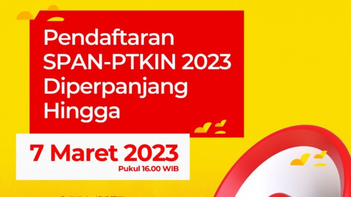 Siswa, Pendaftaran SPAN PTKIN 2023 Diperpanjang hingga 7 Maret 2023