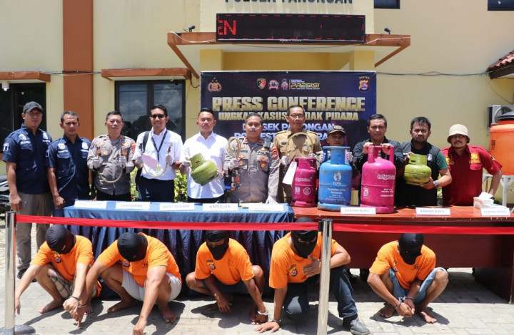 Polisi Bongkar Komplotan Pengoplos Elpiji 3 Kg di Tangerang