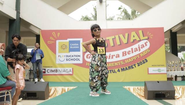 Tujuan Festival Gembira Belajar 2023 yaitu berbagi kisah sukses orang tua mendidik anak dalam suasana yang gembira. (Foto: Dok. Cakra Buana Playducation School)
