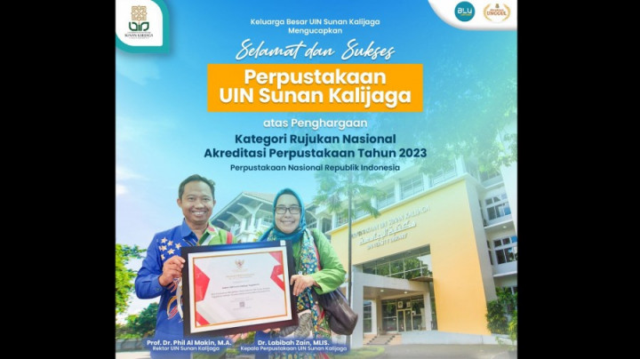 UIN Yogyakarta Terima Penghargaan Rujukan Nasional Akreditasi Perpustakaan