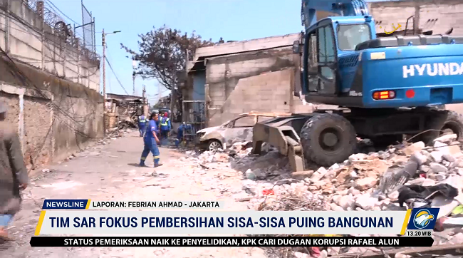 Pencarian Korban Kebakaran Depo Plumpang Dihentikan, Tim Fokus Pembersihan Puing Rumah