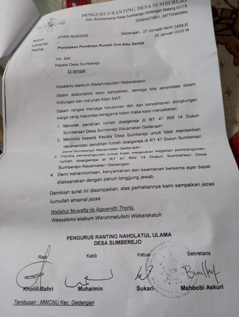 Doa Pembangunan Gereja 2023