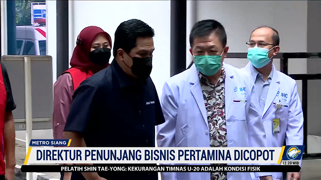 Ini Direktur Pertamina yang Dicopot Erick Thohir