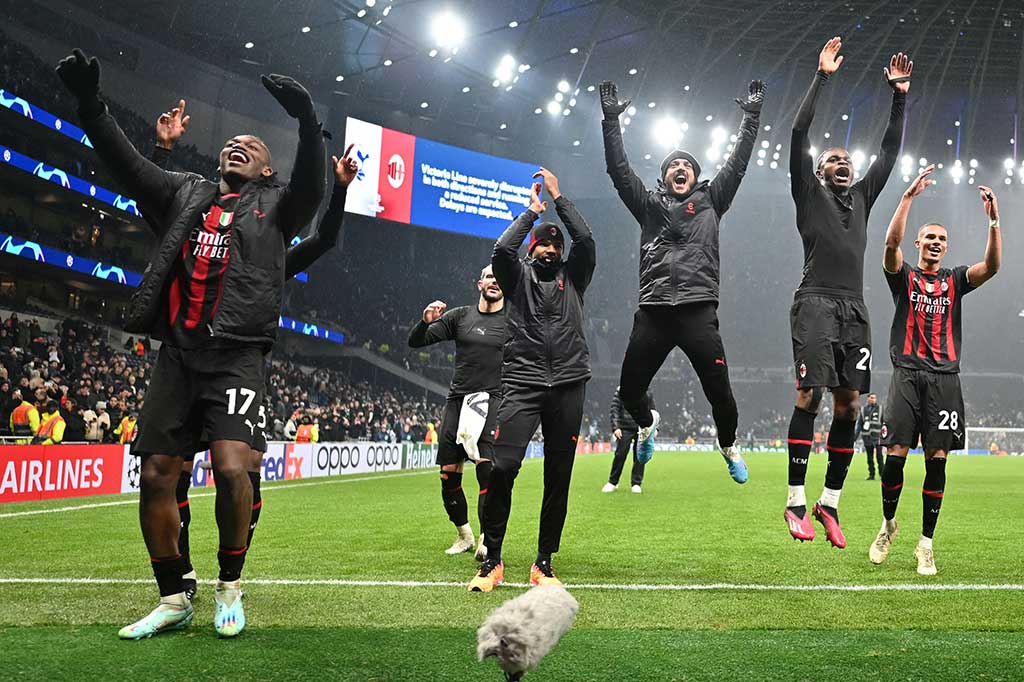 Liga Champions: Depak Tottenham, AC Milan ke Perempat Final