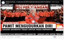 [Cek Fakta] Ganjar Pranowo Dikabarkan Mengundurkan Diri dari PDI-P? Cek Faktanya