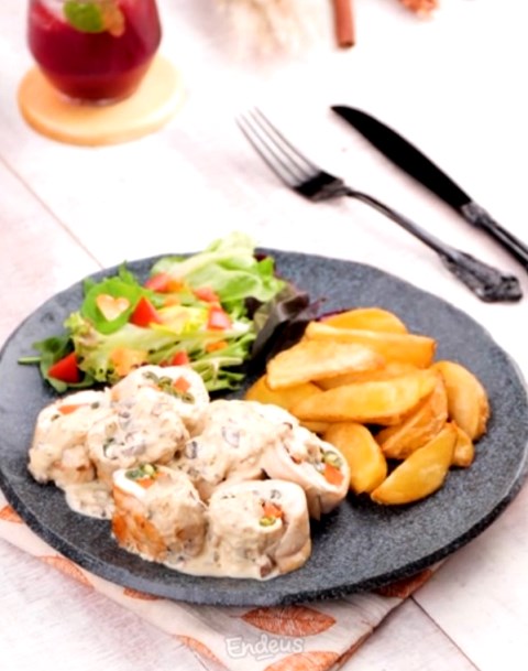 Ayam Gulung Sayuran, Protein dan Serat yang Pasti Bikin Kenyang