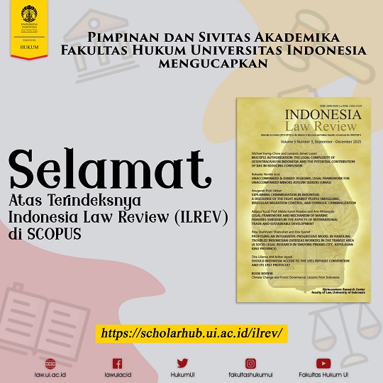 Lagi, Jurnal Indonesia Law Review Milik FHUI Terindeks Scopus
