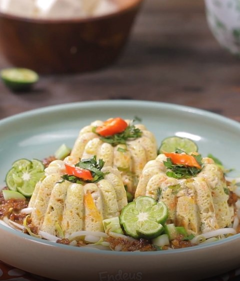 Lauk Sehat, Tahu Telur Kukus dengan Jamur Kancing