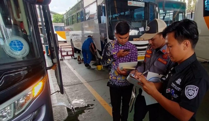 Pastikan Bus Laik Jalan, Dishub Kabupaten Tangerang Gelar <i>Ramp Check</i>