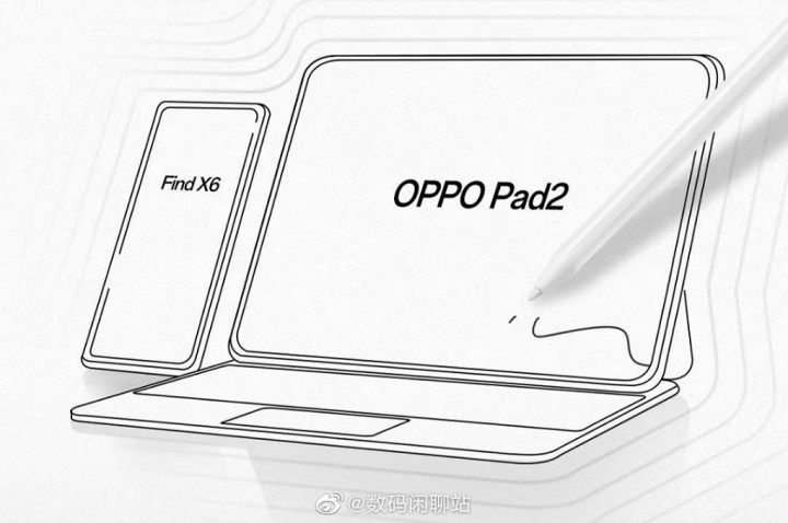 Oppo Pad 2 Skematik Tampilkan Aksesori Keyboard dan Stylus Baru