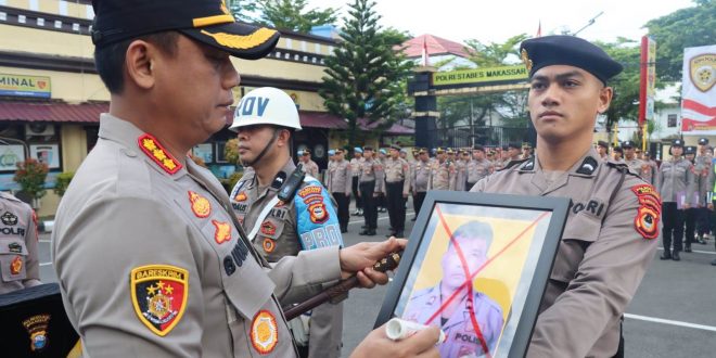 Personel Polrestabes Makassar Dipecat karena Penyalahgunaan Narkoba