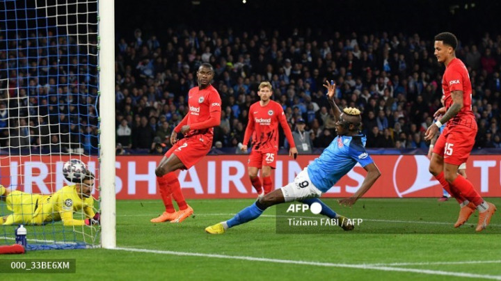 Liga Champions: Menang 3-0, Napoli Singkirkan Eintrach Frankfurt