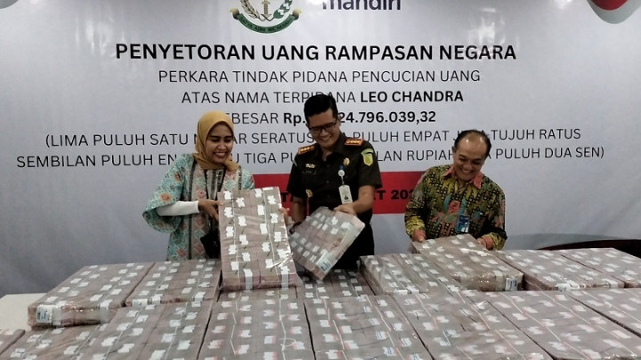 Kejari Jakpus Setor Rp51,1 Miliar dari Kasus Pencucian Uang ke Kas Negara
